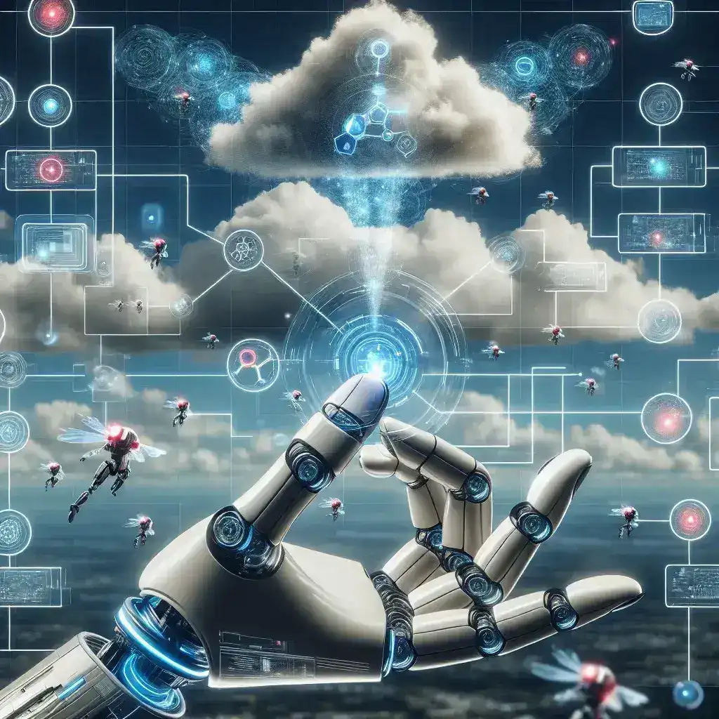 "Illustration of Google Cloud Vertex AI's Agent Orchestration dashboard, showcasing innovative AI capabilities and streamlined workflows for enhancing machine learning operations."
